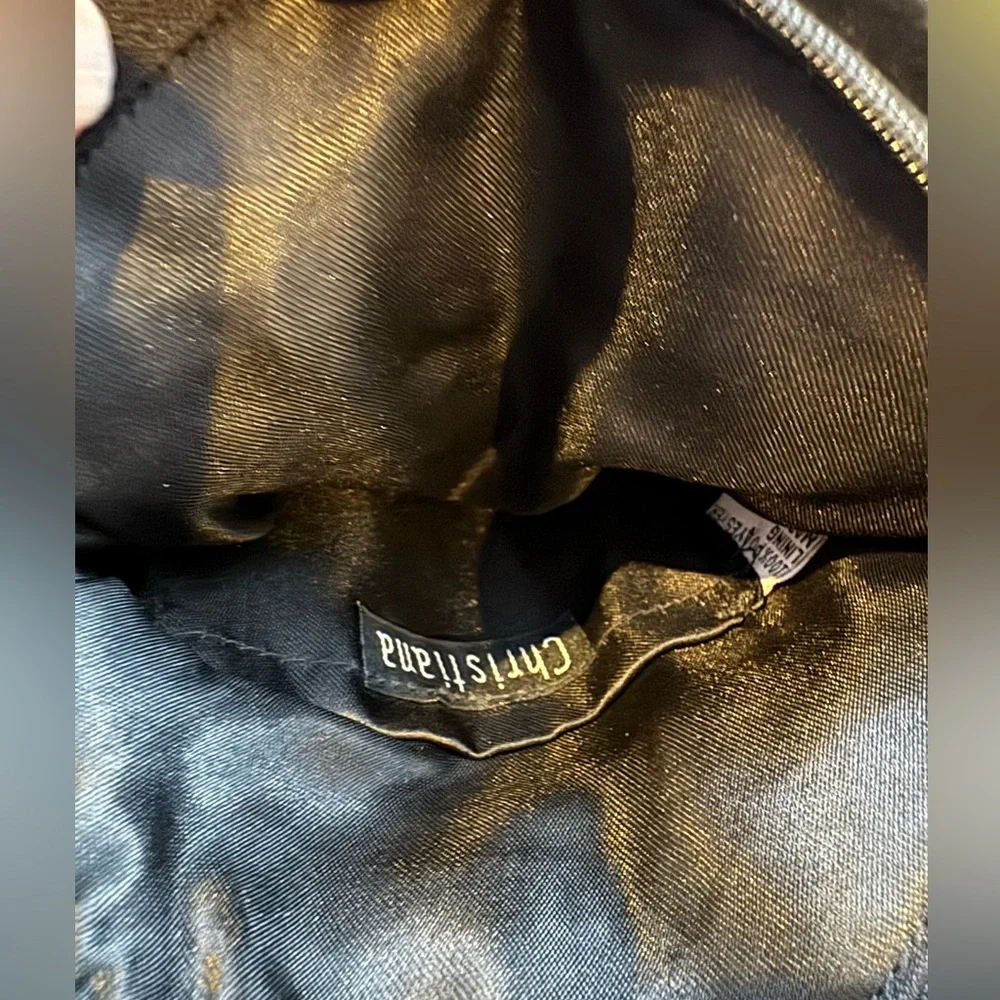 Vintage Christiana Beaded Round Shoulder / Crossbody Purse, 7.5” Across - Picture 7 of 7